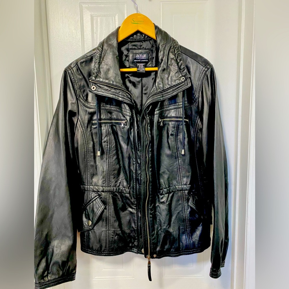 Lambskin leather trendy jacket